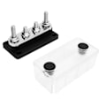 Miniatyrbillede 2 af 8: Strømbøsningsblok M8 Skrue 4 Terminal Bus Bar DC 12V‑48V 300A til Bil Båd Sort