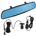 Miniatyrbilde 2 av 8: Dual Lens 1080P Speil Dash Cam med parkeringsmonitor og loop-opptak