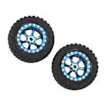 Miniatyrbillede 7 af 8: RC-bildæk - Gummidæk med stærkt greb til Wltoys 284010 284161 1/28 (2 stk)