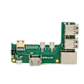 Miniatyrbild 4 av 8: Utbyggnadskort för Raspberry Pi 2W till 3B med 3 USB2.0 RJ45 Nätverksport Adapterskort för Allmän Dator