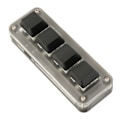 Miniatyrbilde 8 av 8: Programmerbart tastatur USB 4 taster Mini Bærbart Mekanisk Tastatur HID DIY Programmerbart Tastatur RGB OSU Gaming Tastatur