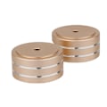 Miniatyrbillede 2 af 6: 4X Aluminium AMP Højttaler Isolationsstativ Gulvbeskyttelse Plader til Pladespillere 40x20mm