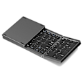 Miniatyrbilde 1 av 5: Bærbar, USB-oppladbar trådløst tastatur for IOS, Android, Windows PC Bærbar PC Smarttelefon - Svart
