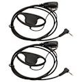 Miniatyrbillede 2 af 8: Walkie Talkie Ørestykke Elektropletteringsproces 1 Pin 2,5 mm To-vejs Radio Headset til Motorola Walkie Talkie 2 stk. Sæt