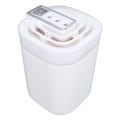 Miniatyrbillede 8 af 8: Mån hvid bærbar mini luftfugter med stor kapacitet til hjemmets soveværelse - Desktop RGB stemningslys