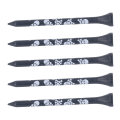 Miniatyrbilde 3 av 8: Bambus Golftees - 30 stk, 8 cm, trykt skalle-design, golfutstyr
