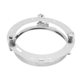 Miniatyrbild 1 av 8: Motorcykelstrålkastare monteringsringfäste - 7 tums rund strålkastaradapter (silver)