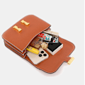 Miniatyrbillede 3 af 8: PU læder dame håndtaske tote taske dame crossbody taske lille medium skuldertaske lille firkantet taske