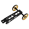 Miniatyrbild 6 av 8: Förlängningsstång Lätt Hjul Aluminiumlegering Parkeringspushhjul med Vattenflaskehållare för Cykeltillbehör Guld