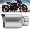 Miniatyrbilde 8 av 8: Universal Titanium Motorsykkel Eksosrør Tip 2.4in Racing Modifikasjon