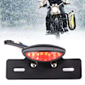 Miniatyrbilde 6 av 8: Motorsykkel Baklys Universal Retro LED Brems Lys Nummerplate Lys Indikatorlys (rød)