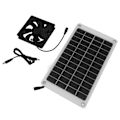 Pikkukuva 1 / 8: Vedenkestävä 10W 12V aurinkopaneeli tuuletin kana- ja eläintaloille