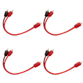 Miniatyrbilde 4 av 8: 4 stk Bil RCA 1 Hunn 2 Hann Adapter Y Splitter Høyttaler Lydkabel 20cm Lang for Enhet med 3.5mm Jack