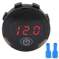 Bilvoltmeter Vattentät Antivibration Stabil Display Enkel Installation Fordonsspänningsmätare 0.1