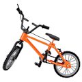 Pikkukuva 6 / 8: Mini-maastopyörämalli Racing Toys 1/10 Nukkekodin lisävaruste Käsityö Pyörä Pöytäkoriste Oranssi