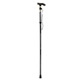 Miniatyrbillede 1 af 8: Aluminiumslegering Teleskopisk Letvægts Vandrestav Trekking Bjergbestigning Stav (Sort)
