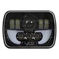 Miniatyrbilde 7 av 8: Firkantet LED-frontlykt 90W - Vanntett, fjernlys - Bilmotorsykkel