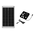 Pikkukuva 2 / 8: Vedenkestävä 10W 12V aurinkopaneeli tuuletin kana- ja eläintaloille