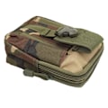 Miniatyrbild 8 av 8: Flexibelt midjepaket med flera fickor för löpning, cykling och resor - Jungle Camouflage
