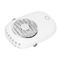Miniatyrbillede 7 af 8: Genopladelig Halskæde Fan 3 Niveauer USB Genopladelig Batteridrevet Bærbar Fan Med Snøre Til Rejser Camping Vandreture Hvid