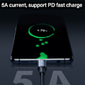 Miniatyrbilde 5 av 5: USB-C Forlengelseskabel - 10 Gbps Datatransfer, 100W Strømforsyning, 4K 60Hz Video, E-Marker Chip - 0,25m