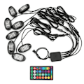 Pikkukuva 8 / 8: Värikäs auton alustavalaisin - 16 LED, DC12V, RGB, APP & RF-kaukosäädin