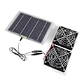Miniatyrbillede 5 af 8: Bærbar soldrevet ventilator - energieffektiv miniventilator til hundehus, drivhus og autocamper