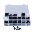 Miniatyrbillede 1 af 8: Bilholderclips sortiment - 415 stk, 18 sorter, plastikfæster, trykstifter, karrosserinitter