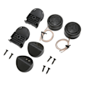 Miniatyrbillede 5 af 8: 2 STK 380W Mini Dome Tweeter Rund Sort Bilhøjttaler Stick On Flush Mount Universal Modifikation