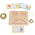 Pikkukuva 1 / 7: Geoboard Montessori puiset oppimislelut