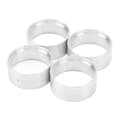4st Intern Beadlock Ring Lättvikt RC 1.0in Beadlock Fälg RC Beadlock Hjulring för Axial Scx24 1/24 Silver