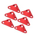 Miniatyrbilde 3 av 8: Trekantet telttaujusteringsklips - 10 stk aluminiumlegering Ultralett Paracord spenner for camping (rød)