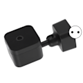Miniatyrbild 5 av 8: WIFI Trådlös Klocka Säkerhetskamera 1080P Plug and Play Infraröd Nattsyn Roterbar PTZ 110‑240V för TUYA EU-kontakt