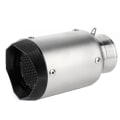 Miniatyrbilde 3 av 8: Universal Titanium Motorsykkel Eksosrør Tip 2.4in Racing Modifikasjon
