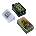 Miniatyrbillede 1 af 8: Tarotkort Sæt Legetøj til Begyndere Fritidsunderholdning Spil Forgyldningsproces Høj Kvalitet Jernboks med Vejledning