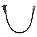 Miniatyrbillede 1 af 8: Mini DisplayPort Kabel Lille Bærbar 4K MiniDP Hun til Han Test Forlængerkabel til Computer med Fastgørelsesskruer