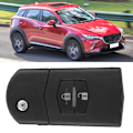 Miniatyrbild 7 av 8: Vikbar 2-knapps fjärrnyckel Fodral Skal Passar MAZDA 2 3 5 6 RX8 MX5 2B