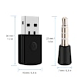 Pikkukuva 2 / 8: USB 2.0 Langattomat kuulokkeet Mikrofoni Bluetooth 4.0 Dongle Mic 3.5mm Adapterilla PS4:lle