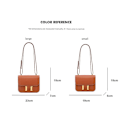 Miniatyrbillede 8 af 8: PU læder dame håndtaske tote taske dame crossbody taske lille medium skuldertaske lille firkantet taske