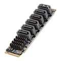 Miniatyrbillede 3 af 8: M.2 til SATA3.0 Adapterkort 6Gbps Høj Hastighed ASM1166 M.2 PCIE til SATA Udvidelseskort med Smart Indikator