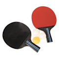 Pikkukuva 6 / 8: REGAIL Ping Pong -mailasetti, kaksi mailaa ja kolme palloa, pöytätennismaila ulkoilmatoimintaan, pallopeleihin, sininen