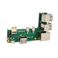 Miniatyrbild 8 av 8: Utbyggnadskort för Raspberry Pi 2W till 3B med 3 USB2.0 RJ45 Nätverksport Adapterskort för Allmän Dator