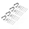 Miniatyrbillede 7 af 8: 20 stk. Tab S6 Stylus Pen Spidser Nem Installation 4 Pincetter 4 Uddrivningsnåle Holdbar ABS SM P610 Udskiftningsspids til Tab S6