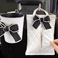 Pikkukuva 6 / 8: Ihana vedenpitävä autopyyhekotelo kaikkiin ajoneuvoihin - White Bowknot