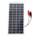 Miniatyrbilde 8 av 8: 5W 12V Polykrystallinsk Silikon Solcellepanel Høy Effektivitet Energibesparende Bærbar Solcelle Batterilader