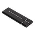 Pikkukuva 3 / 8: M.2 NVMe SSD -kotelo, 6 Gbps, erittäin ohut Type C -liitäntä, alumiiniseos, musta, USB 3.1 - NVMe PCIe SSD -kotelo PC:lle