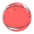 Miniatyrbilde 8 av 8: Mini basketball i gummi for barn og kjæledyr - Rød