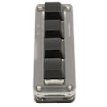 Miniatyrbild 5 av 8: Programmerbar Knappsats USB 4 Tangenter Mini Portabelt Mekaniskt Tangentbord HID DIY Programmerbart Tangentbord RGB OSU Gaming Knappsats