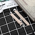 Miniatyrbillede 4 af 6: Læderrem til Fitbit Luxe, Størrelse: S Abrikos