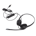 Miniatyrbillede 1 af 8: Kundeservice Headset Støjreduktion Ergonomisk Klar Opkald Lydstyrkekontrol USB Headset med Mikrofon til PC